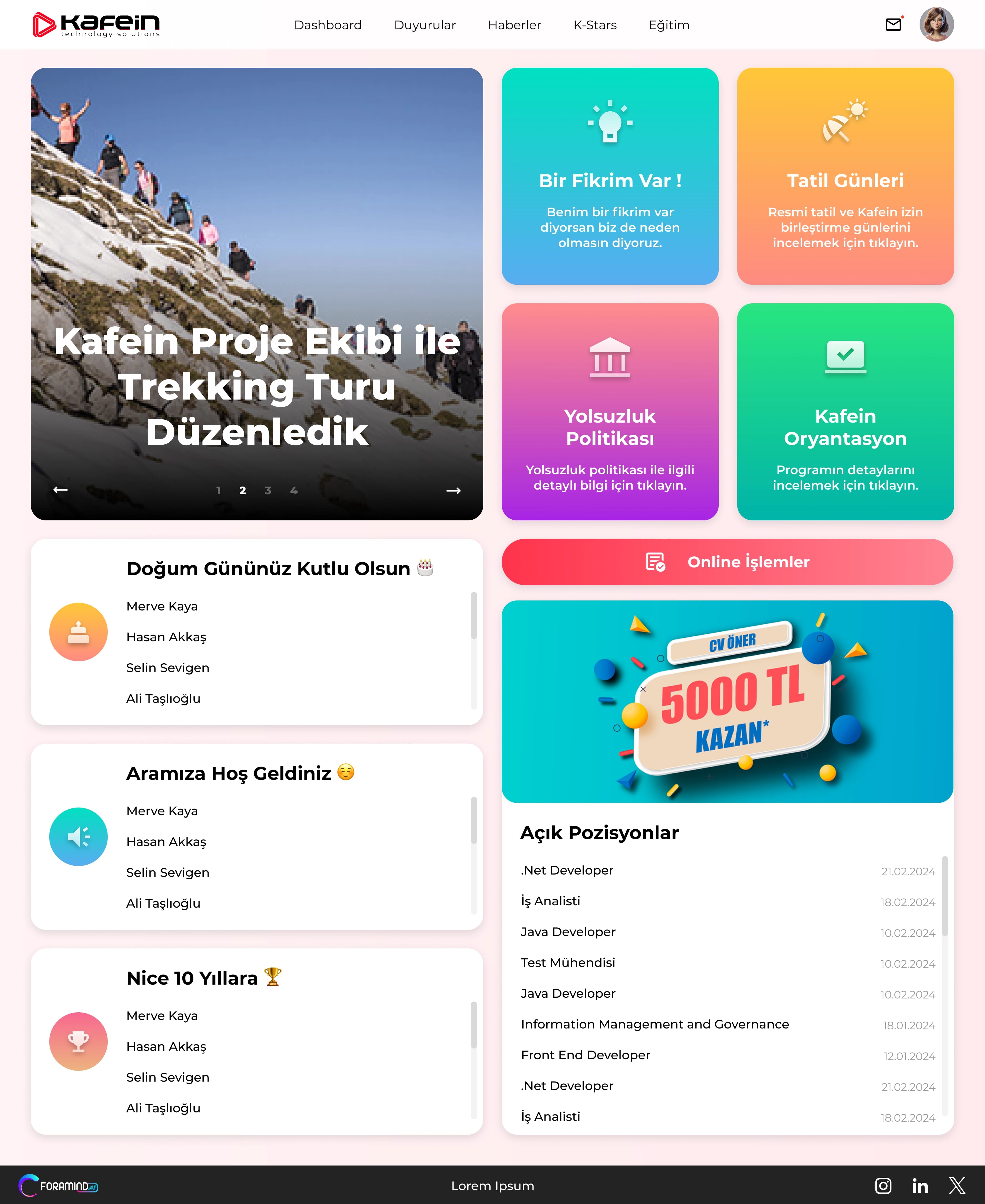 Kafein Technology Solutions Portal 2
